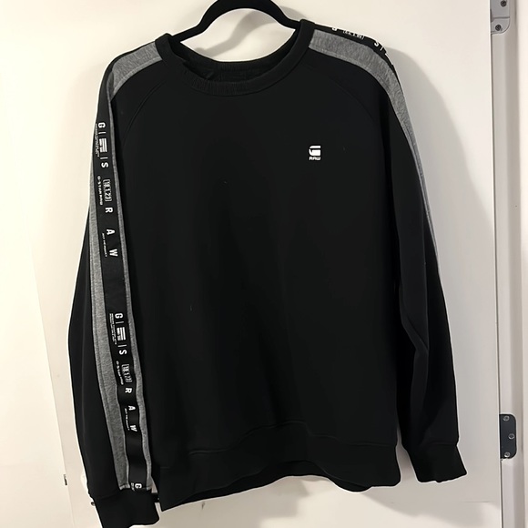 Men’s size XL black G-Star Raw crew neck sweater - Picture 1 of 4